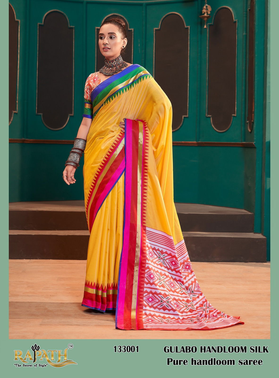 Gulabo Rajpath 133001-133008 Printed Sarees Catalog